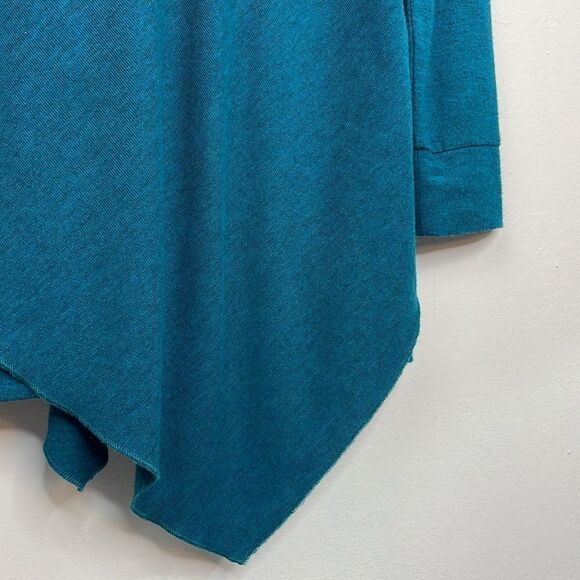 Soft Surroundings Teal Madeline Tunic light sweater long sleeve size Small - Picture 10 of 14